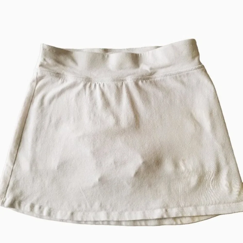 Art Class Girls Skort White Stretch Shorts Underneath Size Medium 7/8